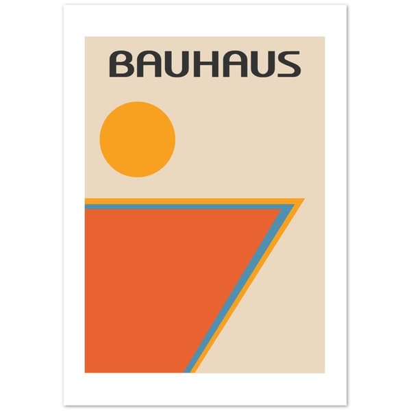 Bauhaus Sun Poster - A3 (29.7 x 42 cm)