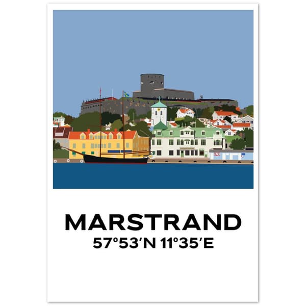 Marstrand Bohusl�n Poster - A0 (84.1 x 118.9 cm)