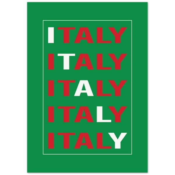Italy Poster - A0 (84.1 x 118.9 cm)