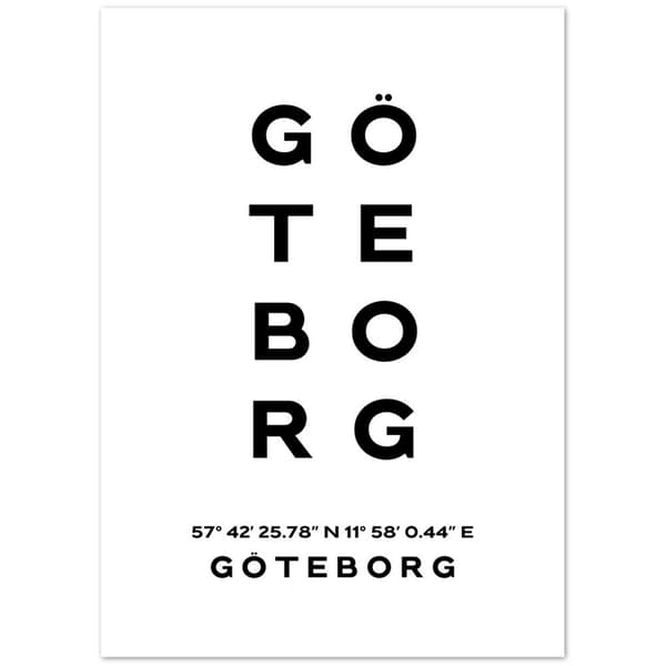 G�teborg Poster - 50x70 cm / 20x28?