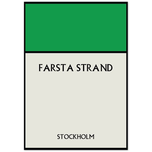Farsta Strand Stockholm Poster - 70x100 cm / 28x40?