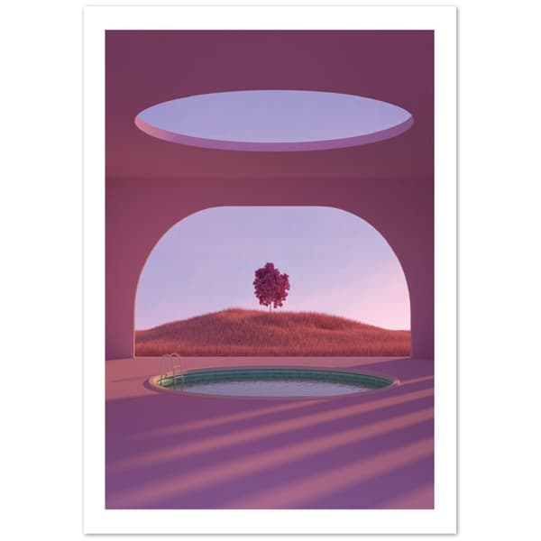 Solnedg�ng Pool Poster - A3 (29.7 x 42 cm)