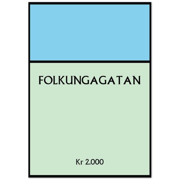 Folkungagatan Poster - 70x100 cm / 28x40?