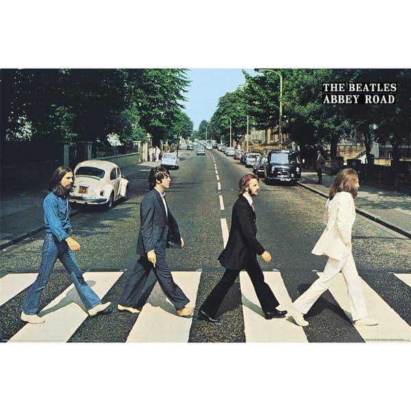 The Beatles Abbey Road-plakat Multicoloured 61cm x 91.5cm x 0.1cm