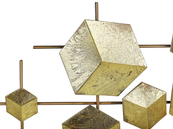Veggdekor Gull Jern Metall Geometrisk Vegg Glam Moderne Tilbehør