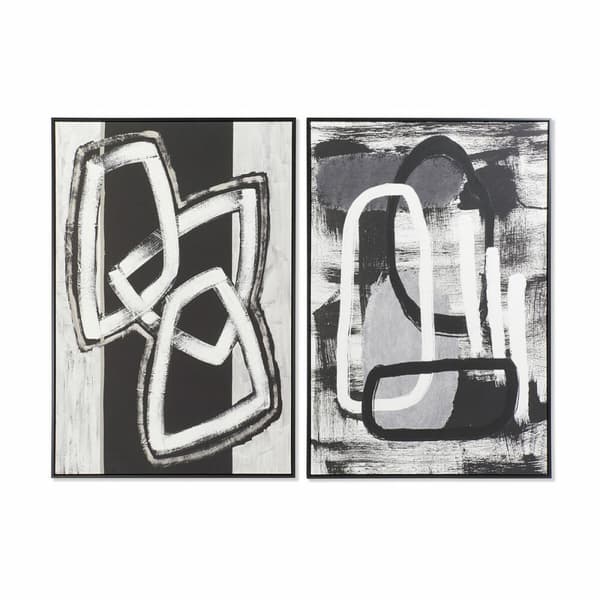 Tavla DKD Home Decor Abstrakt Modern (83 x 4,5 x 122,5 cm) (2 antal)