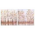 Miniatyrbild 1 av 3: Kanvas DKD Home Decor Träd Traditionell 90 x 2 x 90 cm (2 antal)