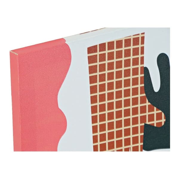 Maleri DKD Home Decor Plants Urtepotte Skandinavisk 30 x 1,8 x 40 cm Multifarvet