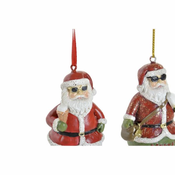 Hængende dekoration DKD Home Decor Jul Harpiks (2 pcs) (4.5 x 3 x 7 cm)