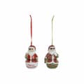 Miniatyrbillede 1 af 2: Hængende dekoration DKD Home Decor Jul Harpiks (2 pcs) (4.5 x 3 x 7 cm)