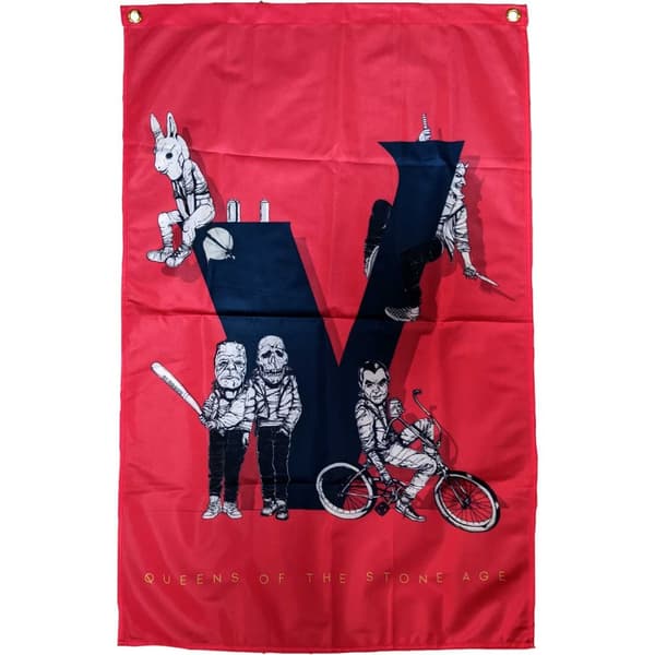 Queens Of The Stone Age Textile Poster: Villains
