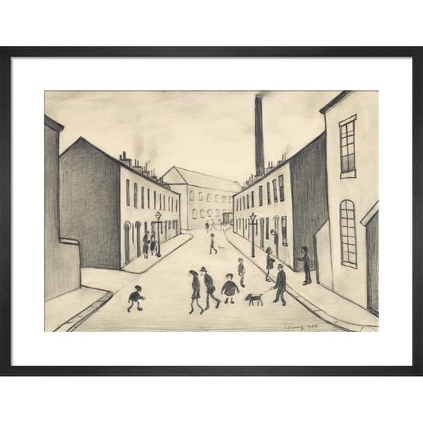 L.S. Lowry North James Henry Street Salford 1956 Print