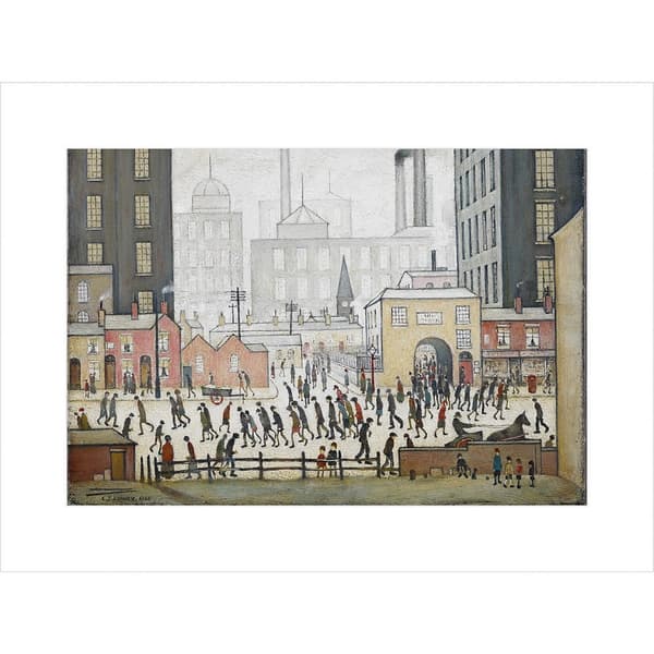 L.S. Lowry Coming From The Mill 1930 Print