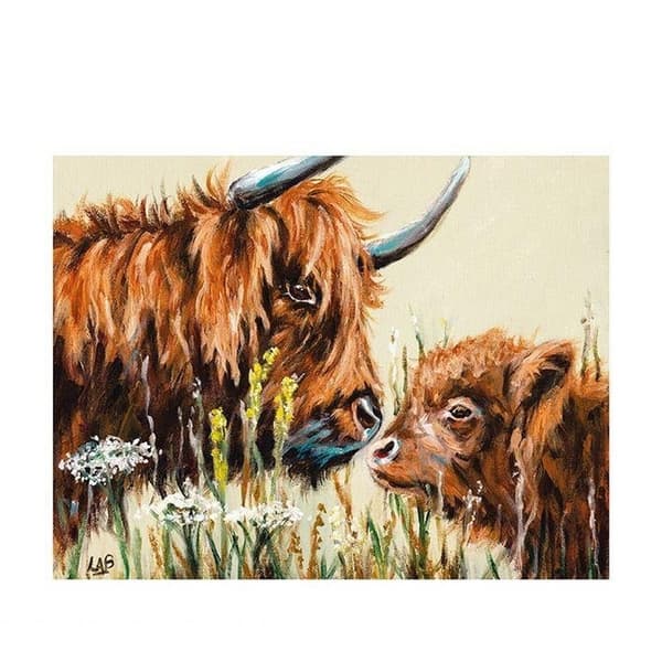 Louise Brown Mother´s Love Print Brown 40cm x 50cm