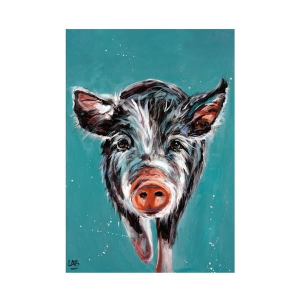 Louise Brown Piggy On The Run Print
