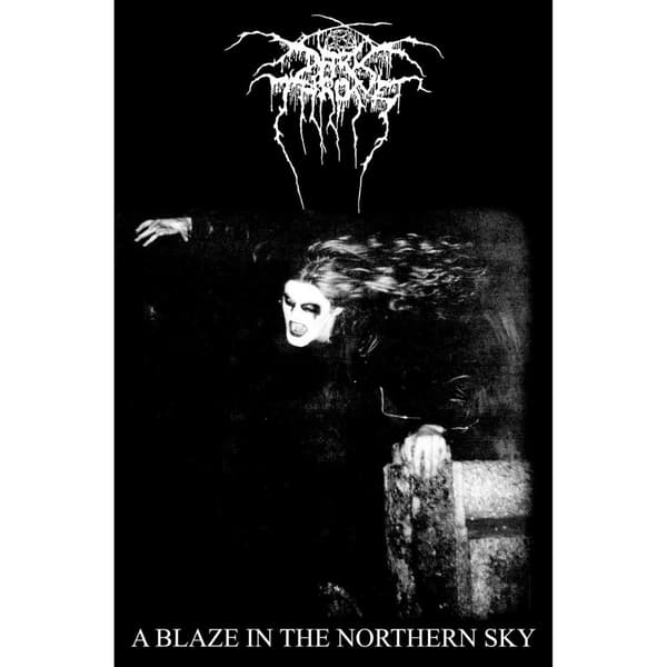 Darkthrone A Blaze In The Northern Sky Textile Poster Black/White One Size