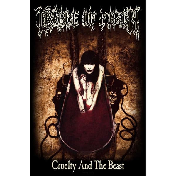 Cradle Of Filth Cruelty And The Beast Textile Poster Multicoloured One Size