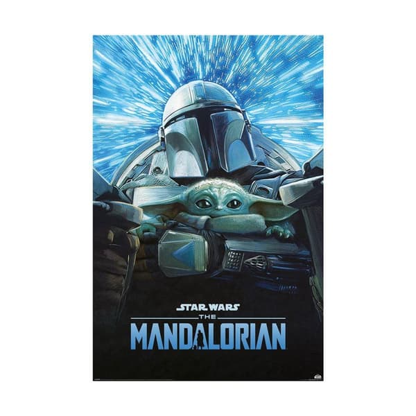 Star Wars: The Mandalorian Lightspeed Poster Blue/Black 61cm x 91.5cm