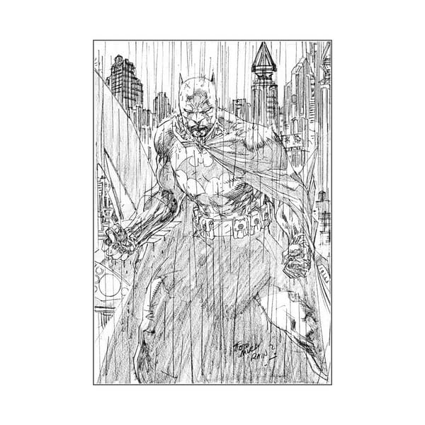 Batman Rainstorm Print