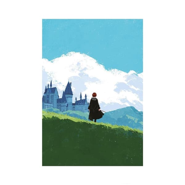 Harry Potter Ron Weasley Print Blue/Green/Black 40cm x 30cm