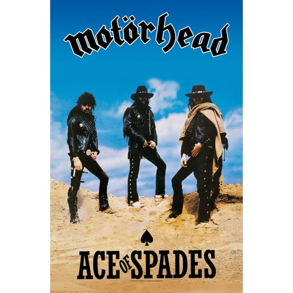 Motorhead Ace Of Spades Textile Poster Blue/Black/Sand One Size