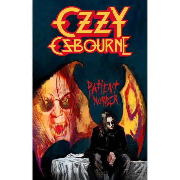Ozzy Osbourne Patient No.9 Textile Poster Multicoloured 106cm x 70cm
