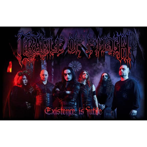Cradle Of Filth Existence Is Futile Textile Poster Black/Blue/Red One Size