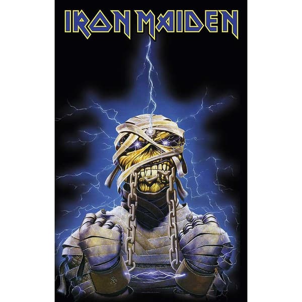 Iron Maiden Powerslave Eddie Textile-affisch Black/Blue 106cm x 70cm