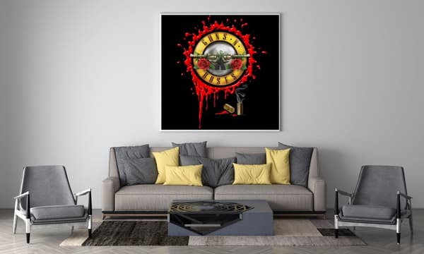 Guns and Roses Poster Storlek A4
