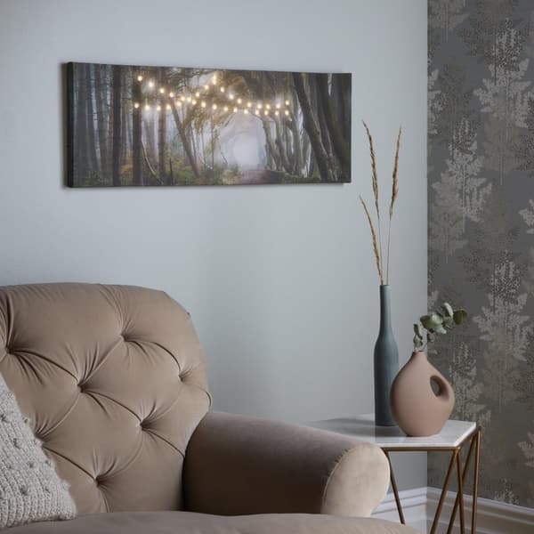 Art for the Home - Canvas LED - Skogsvandring - 30x90cm