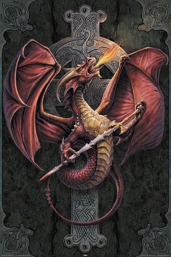 Anne Stokes - Dragon Cross