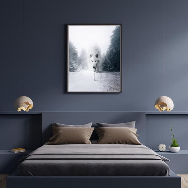 Varg med Barn Poster | Poster A4