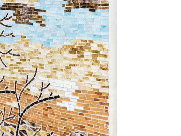 Veggdekor Mosaikk Glass Natur Motiv Moderne Minimalistisk Tilbehør