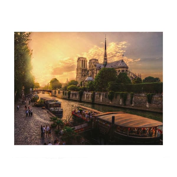 Pyramid International Notre-Dame De Paris Print Grey 50cm x 40cm