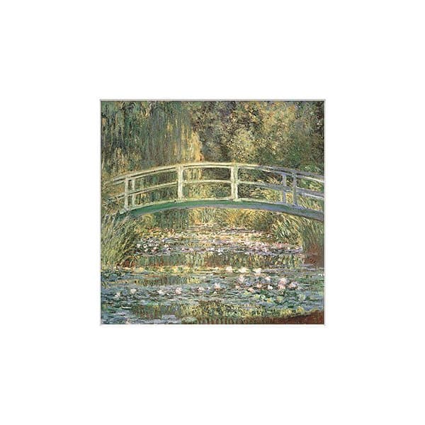 Claude Monet Water Lillies Print Green 30cm x 30cm