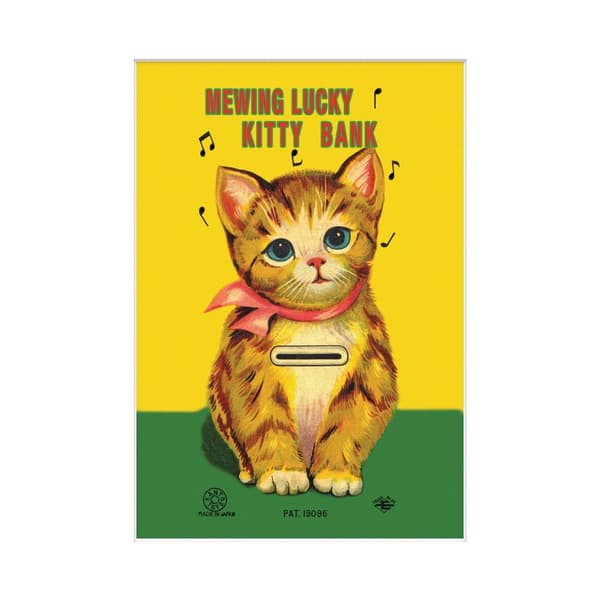Pyramid International Mewing Lucky Kitty Bank Print