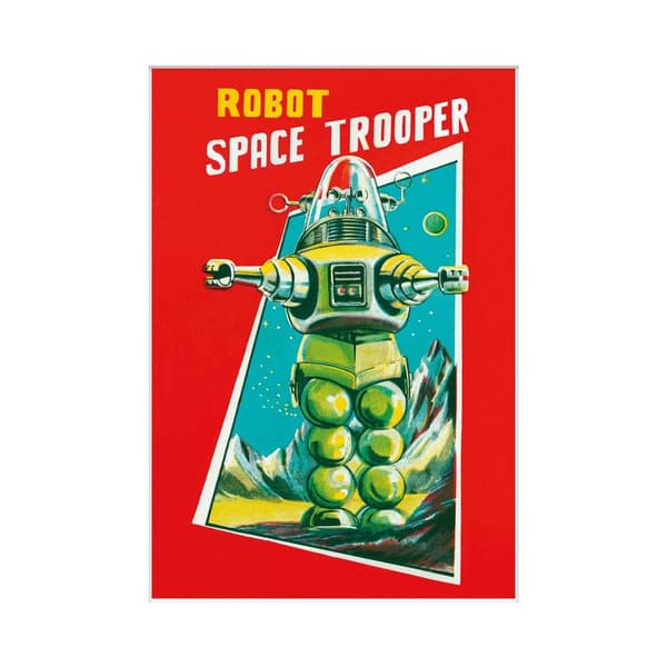 Pyramid International Robot Trooper Print Red/Green 40cm x 30cm
