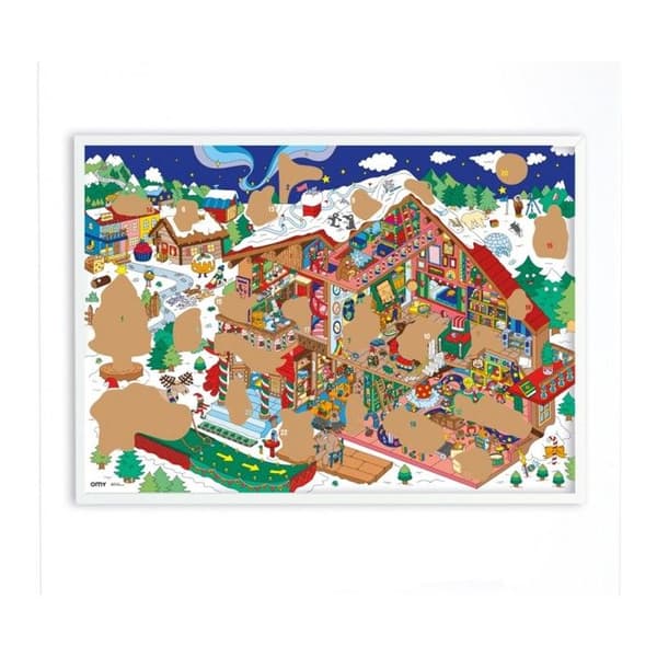 STORT STORT ADVENTSKALENDER ATT SKRAFFA OCH UPPTÄCKA OMY TILLBEHÖR FÖR FRI TID JUL