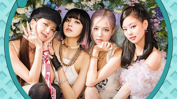 Rose and Lisa, blackpink Poster Blomma Storlek A3