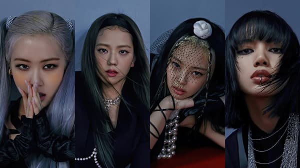 Blackpink Poster Grå Storlek A3