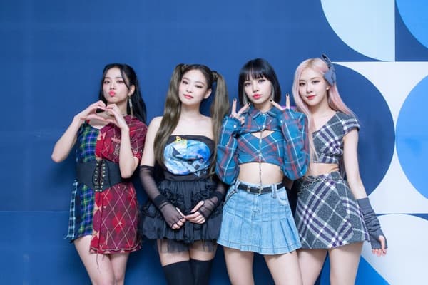 Blackpink Poster Blå Storlek A3