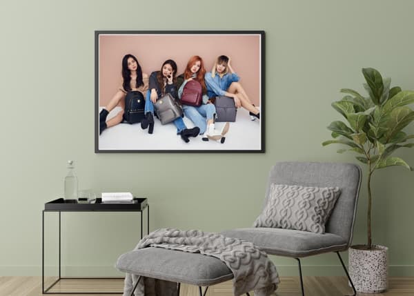 Rose and Lisa, blackpink Tavla Vit Storlek A3