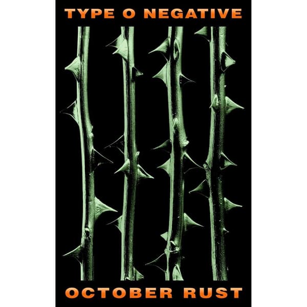 Type O Negative October Rust Textile Poster Green/Black/Orange 106cm x 70cm