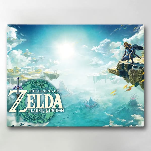 Lærredsbillede / Lærredstryk - League of Zelda - 40x30 cm - Lærred