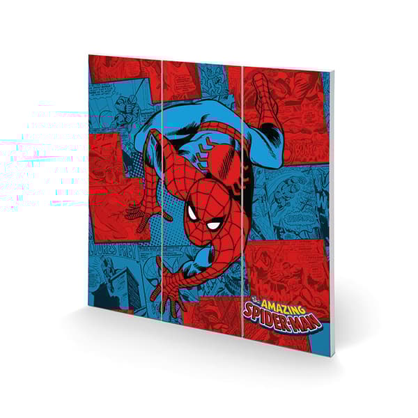 Marvel Comics - Spider-Man Trätryck 30 X 30 cm