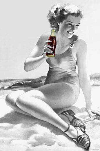 Coca Cola Beach Pin-Up