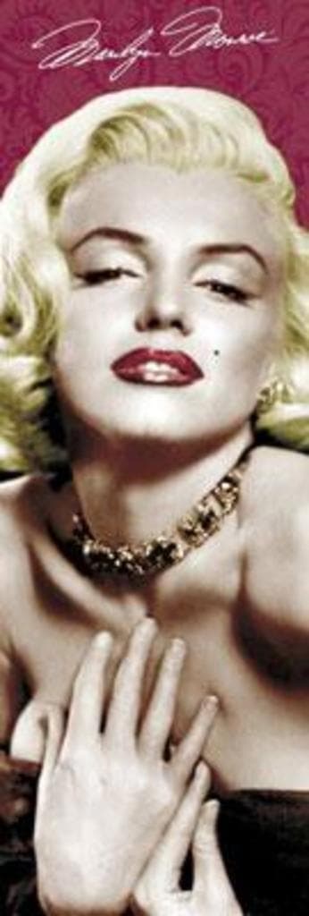 Marilyn Monroe - Red Lips Gold Necklace