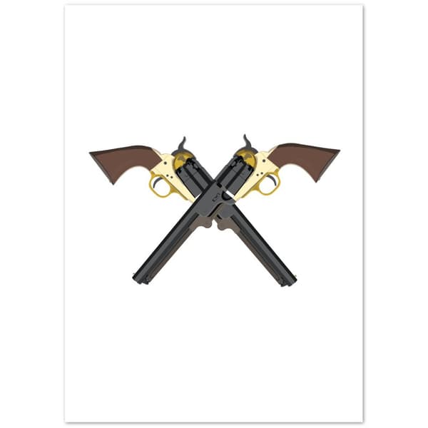 1851 Navy Revolver - 50X70 cm / 20X28?