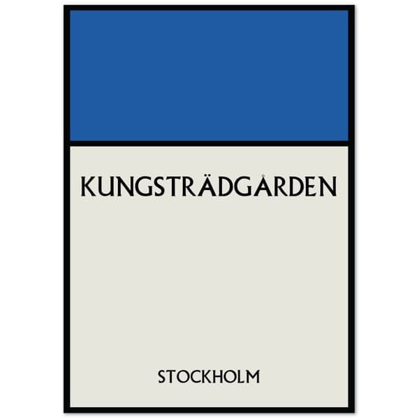 Kungstr�dg�rden Stockholm Poster - 50X70 cm / 20X28?