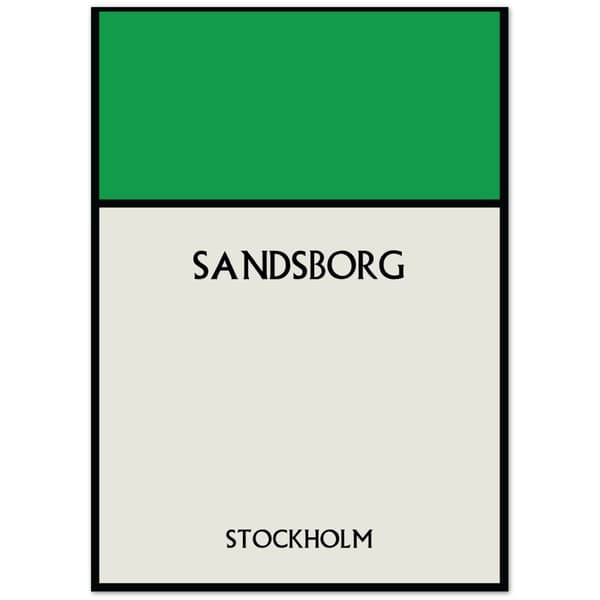 Sandsborg Stockholm Poster - 50X70 cm / 20X28?